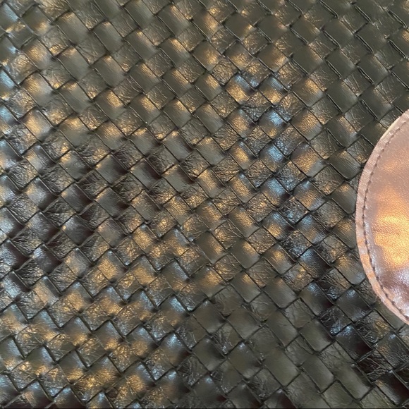 Disney Parks Faux Leather Woven Mickey Mouse Purse - Picture 2 of 8